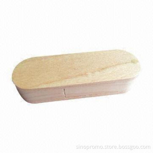 Eco Wooden USB Disk with USB2.0 Interface, Various Colors Available